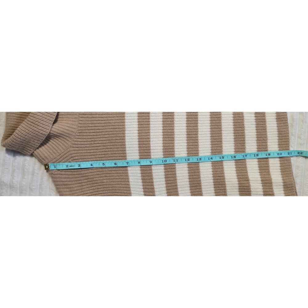 J. Crew Wool And Recycled Cashmere Relaxed Striped Turtleneck Sweater - Picture 10 of 11
